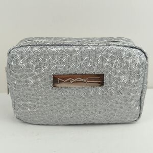 MAC Mini Silver Holiday Cosmetics Bag